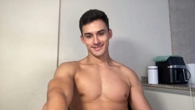 Handsome muscular Latino guy with an asshole